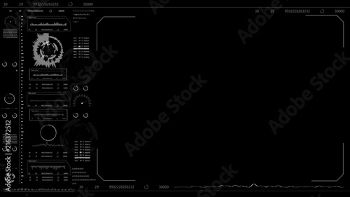 Futuristic infographic elements.HUD background animation.Digital interface for head up display.HUD element.Technology background.HUD.