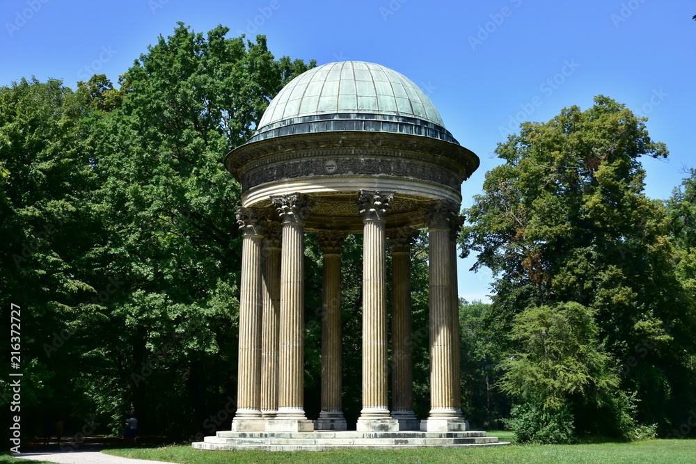 Classical Concordia Temple in Laxenburg near Vienna, Austria.