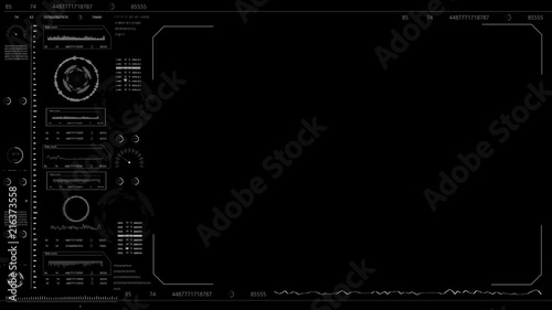 Futuristic infographic elements.HUD background animation.Digital interface for head up display.HUD element.Technology background.HUD.