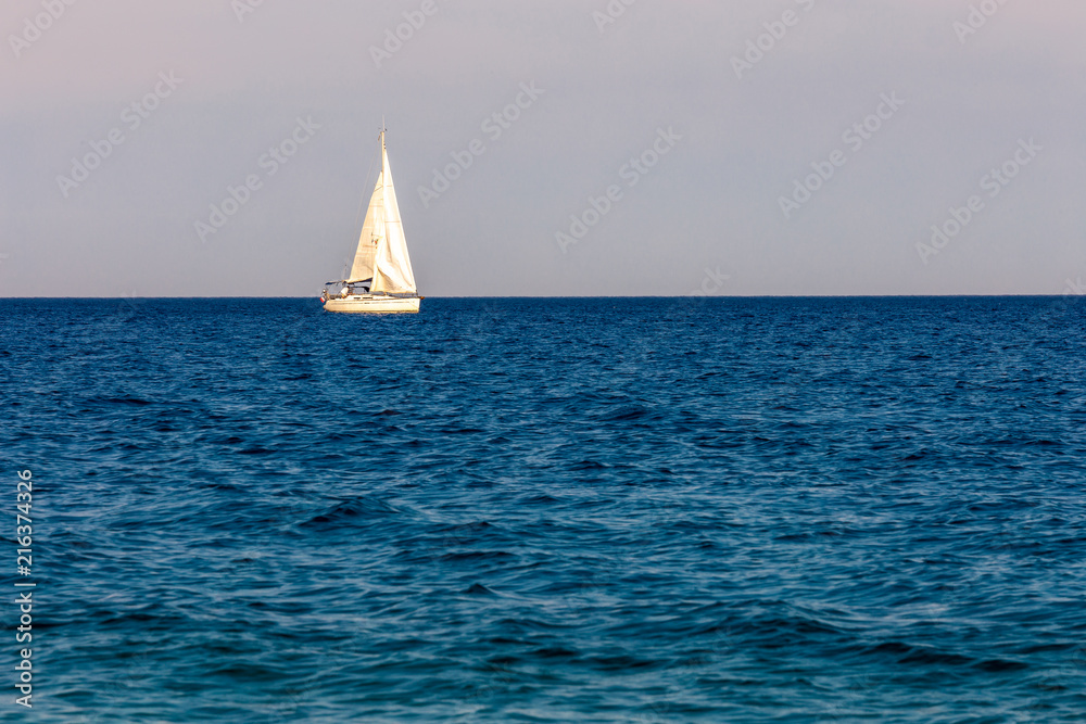The sailing boat