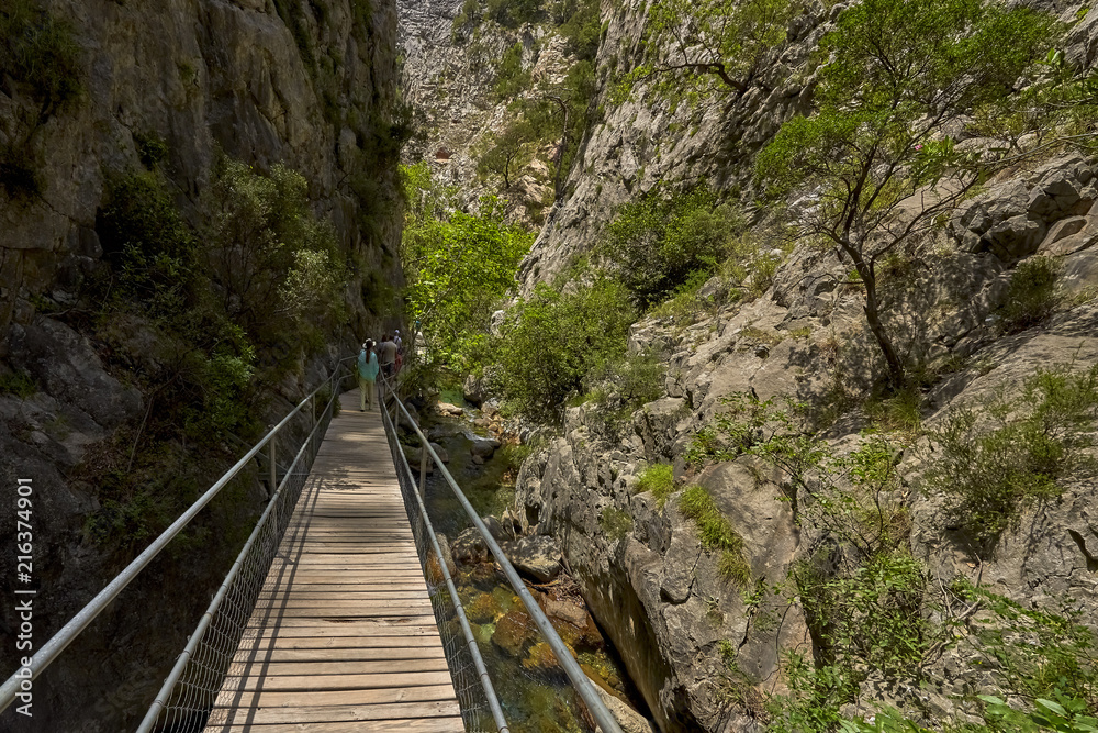 The Sapadere canyon in the Taurus mountains, Alanya, Turkey