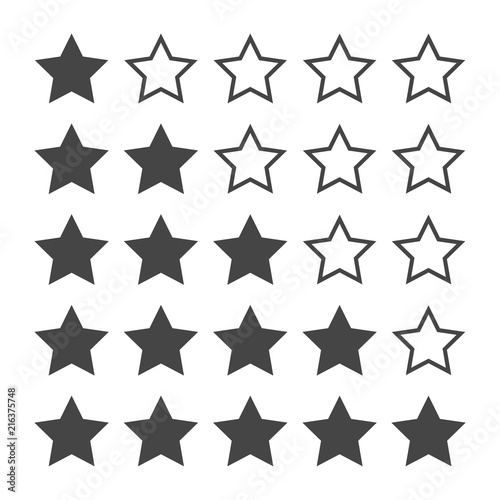 Rating stars icon or logo