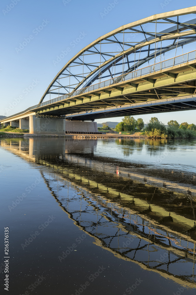 Doppekbrücke Brücke Weser Hessisch Oldendorf
