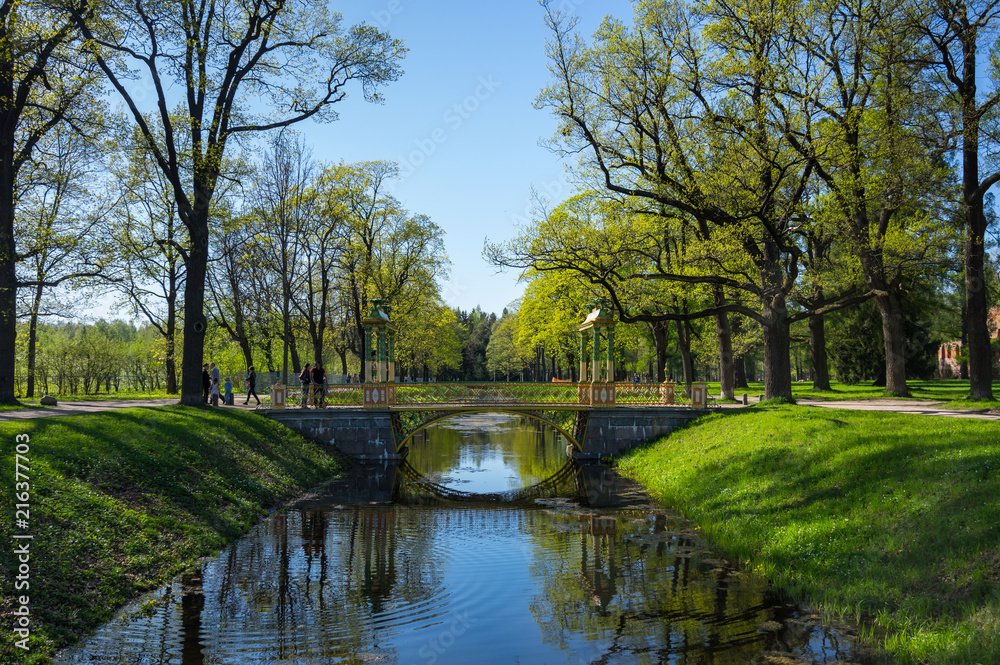 Bridge across canal in Alexander's park