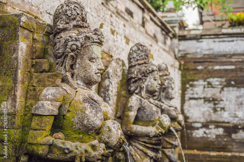 Old Hindu temple of Goa Gajah near Ubud on the island of Bali, Indonesia photo