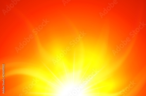 Orange sunny background