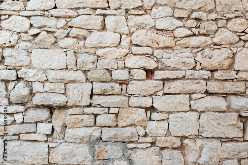 Old stone wall surface as background, wallpaper.