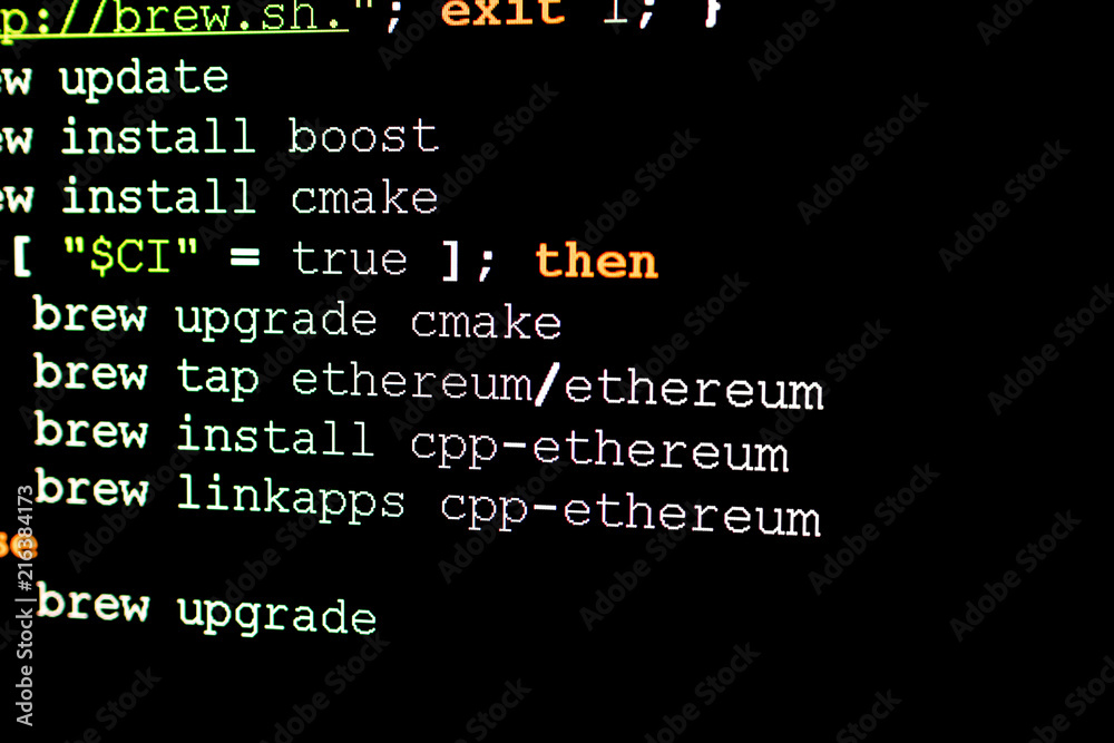 Source code of ethereum open source framework for the creation of