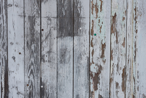 Old white wooden surface as background, wallpaper.