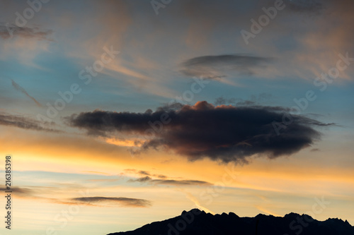 Fototapeta Naklejka Na Ścianę i Meble -  Sonnenaufgang im Wallis - Schweiz