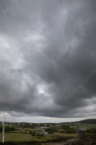 Gewitterwolken über Wales