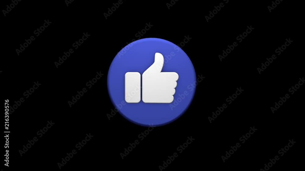 a symbol of a like on a black background. 3D rendering for social networks a symbol of a like on a black background. 3D rendering for social networks