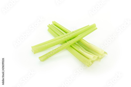 celery stalk pile vegetable organic food healthy nature on white background