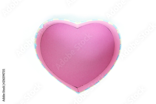 heart box valentine gift empty