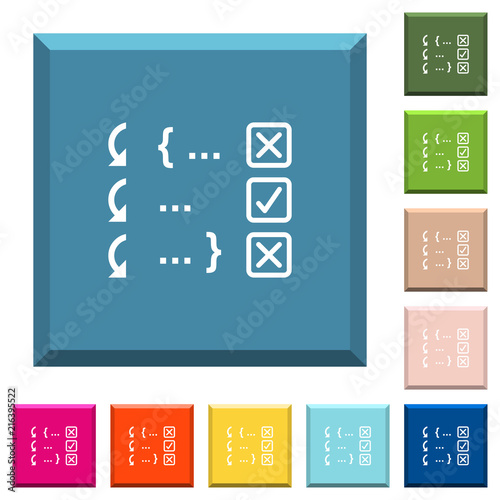 Debugging program white icons on edged square buttons