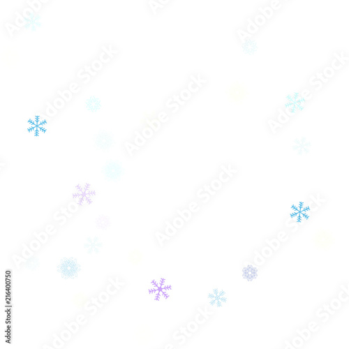 Falling down snow confetti, snowflake vector border. Festive winter, Christmas, New Year sale background. Cold weather, winter storm, scatter texture. Hipster snowfall falling snowflakes cool confetti