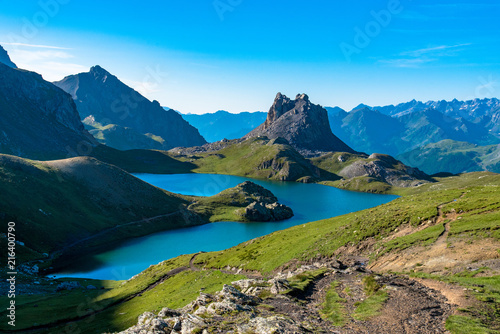 Lac du Roburent à la frontière italienne photo