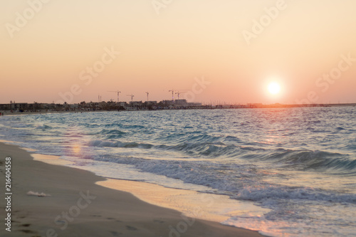Sunset in north coast egypt on the beach © Gehad