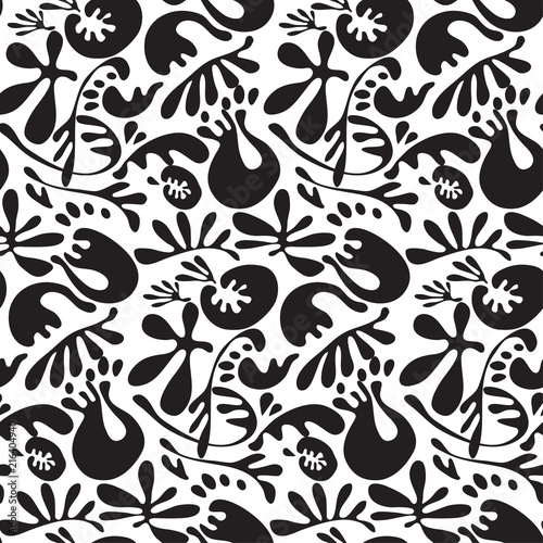 Elegant black and white sil...