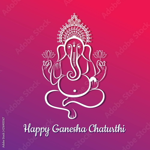 happy ganesh chaturthi festival background