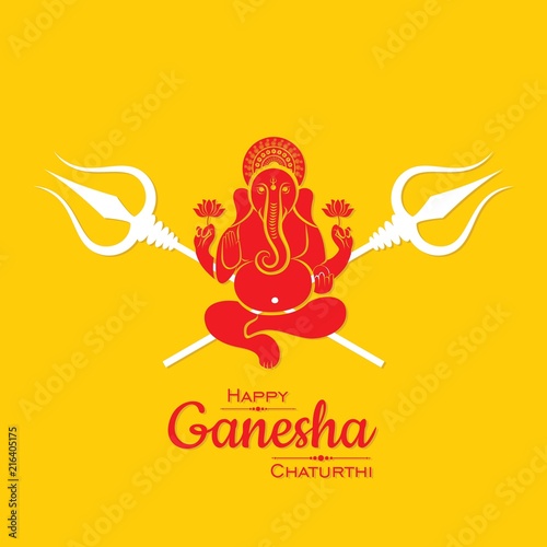 happy ganesh chaturthi festival background