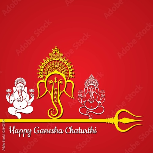 happy ganesh chaturthi festival background