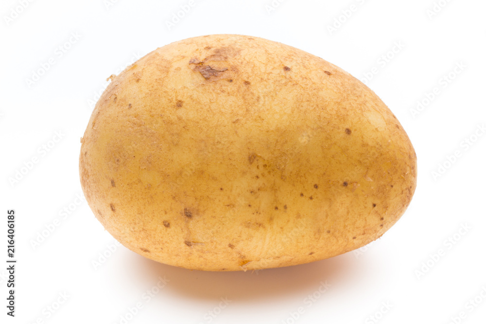 New potato isolated on the white background. New potato isolated on the white background.