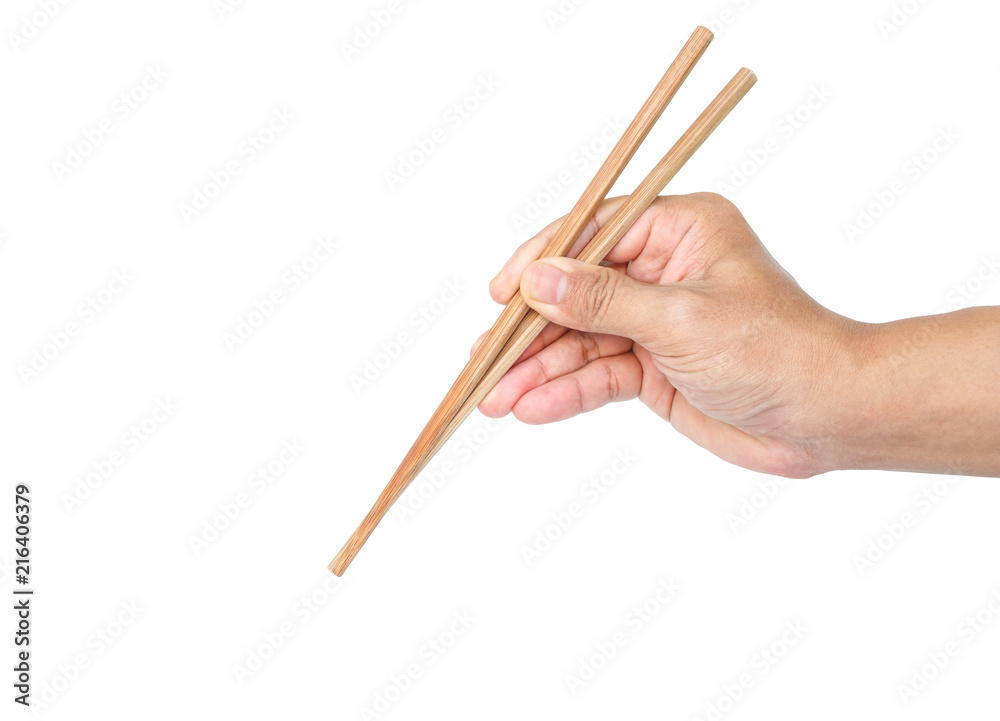 hand holding chopsticks tradition chinese japanese on white background hand holding chopsticks tradition chinese japanese on white background