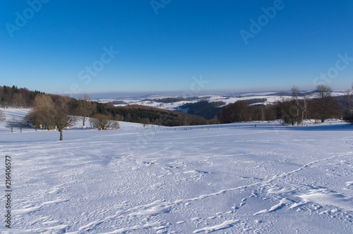 Winterlandschaft bei Altenberg mit Fernsicht © Xeron