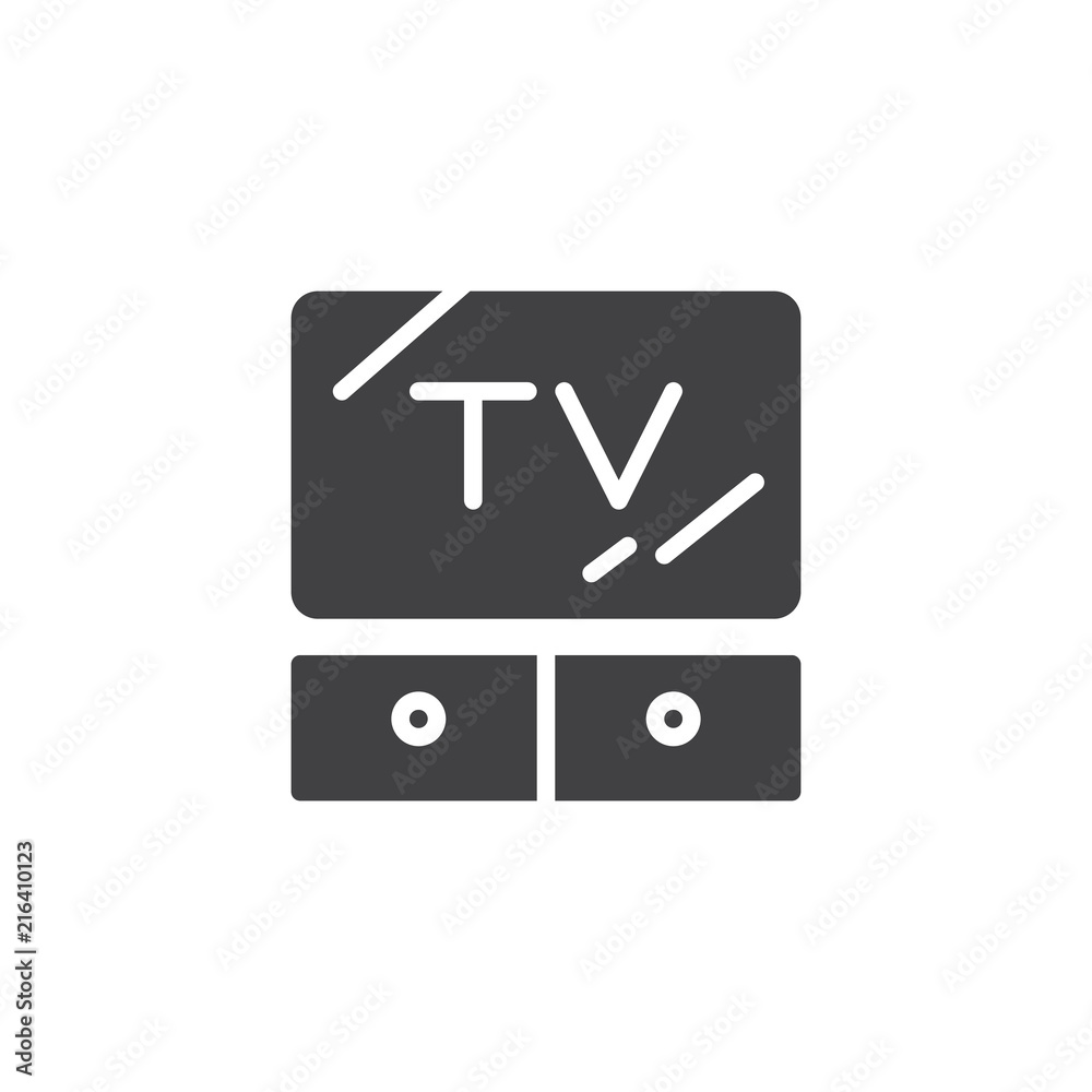 LCD TV vector icon. filled flat sign for mobile concept and web design. Wall television simple solid icon. Symbol, logo illustration. Pixel perfect vector graphics LCD TV vector icon. filled flat sign for mobile concept and web design. Wall television simple solid icon. Symbol, logo illustration. Pixel perfect vector graphics