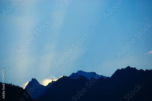 mountain silhouettes