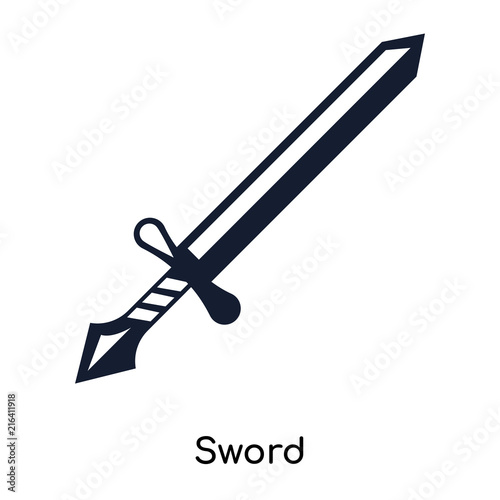 sword icons isolated on white background. Modern and editable sword icon. Simple icon vector illustration.