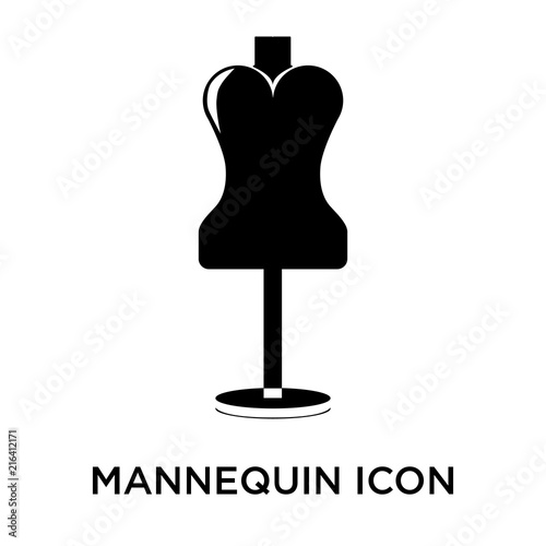 mannequin icons isolated on white background. Modern and editable mannequin icon. Simple icon vector illustration.