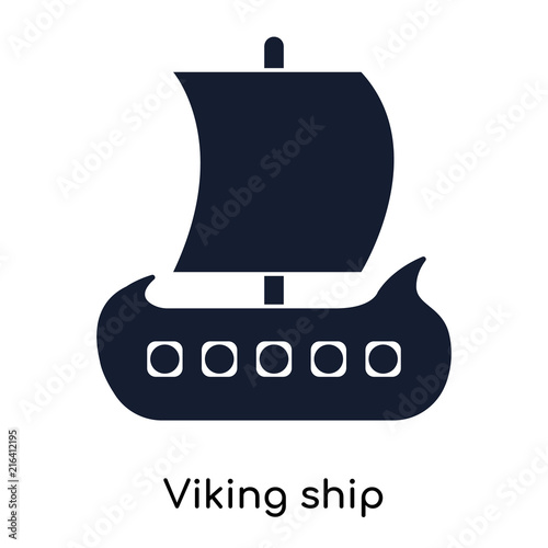 viking ship icons isolated on white background. Modern and editable viking ship icon. Simple icon vector illustration.