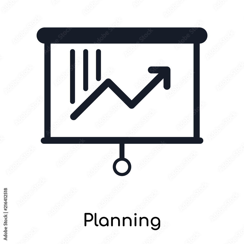 planning icons isolated on white background. Modern and editable planning icon. Simple icon vector illustration. planning icons isolated on white background. Modern and editable planning icon. Simple icon vector illustration.
