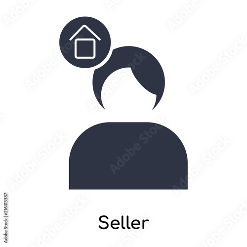 seller icon isolated on white background. Simple and editable seller icons. Modern icon vector illustration.