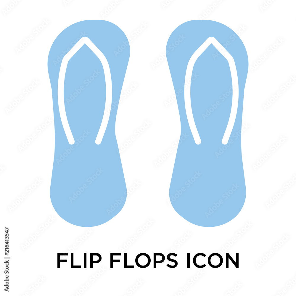 flip flops icon isolated on white background. Simple and editable flip flops icons. Modern icon vector illustration. flip flops icon isolated on white background. Simple and editable flip flops icons. Modern icon vector illustration.