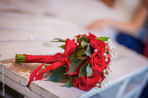 Very beautiful flowers. The flowers of the bride.