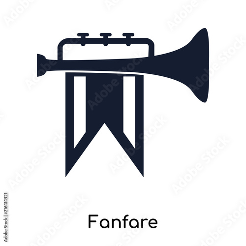 fanfare icons isolated on white background. Modern and editable fanfare icon. Simple icon vector illustration.