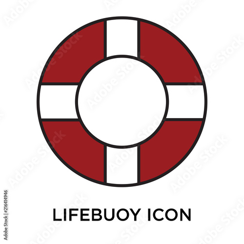 lifebuoy icons isolated on white background. Modern and editable lifebuoy icon. Simple icon vector illustration.