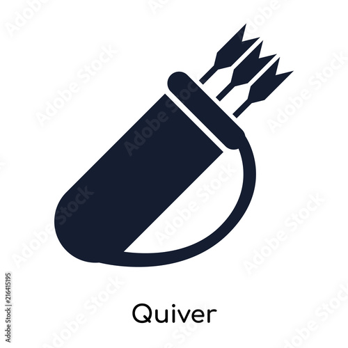 quiver icons isolated on white background. Modern and editable quiver icon. Simple icon vector illustration.