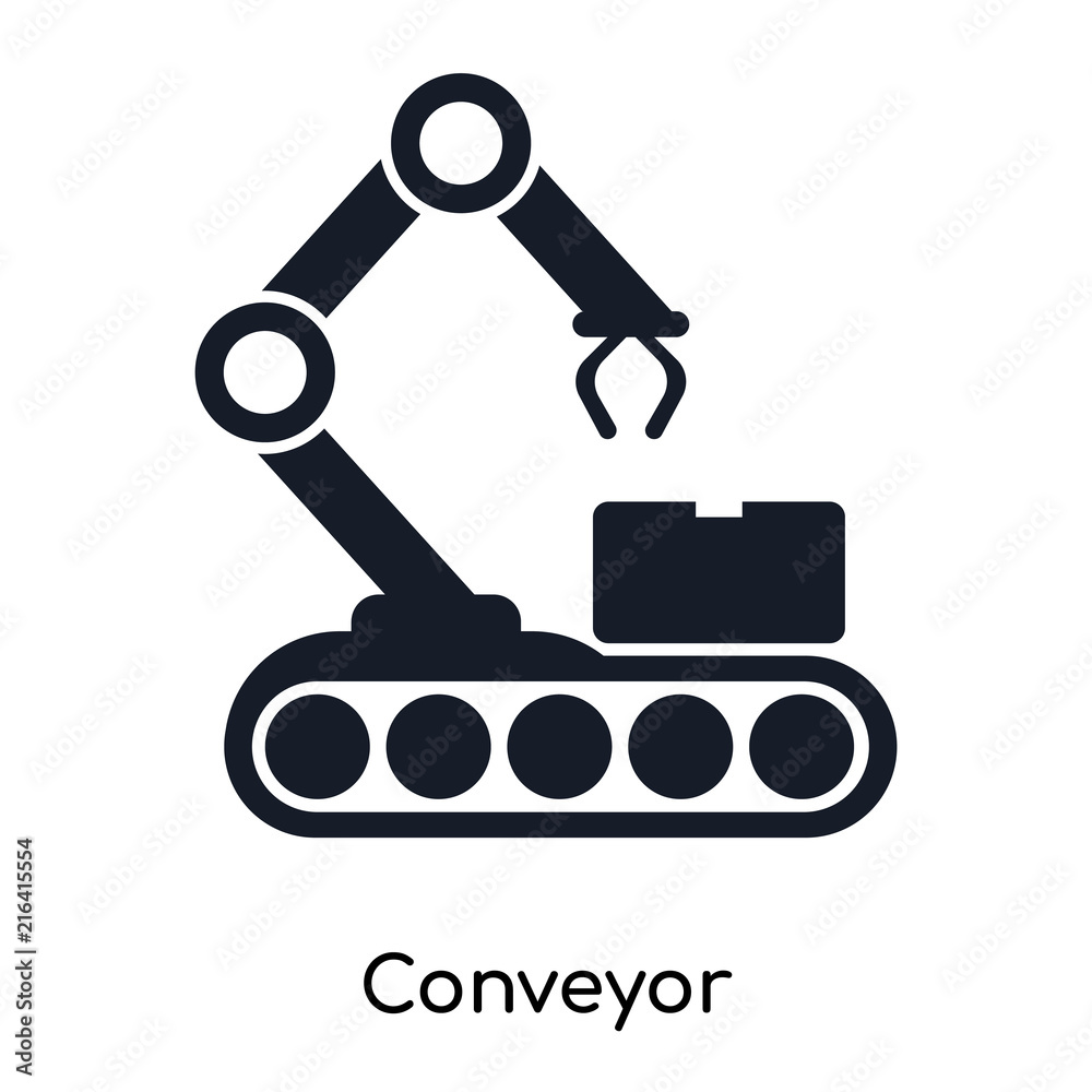 conveyor icons isolated on white background. Modern and editable conveyor icon. Simple icon vector illustration. conveyor icons isolated on white background. Modern and editable conveyor icon. Simple icon vector illustration.