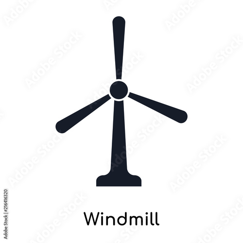 windmill icons isolated on white background. Modern and editable windmill icon. Simple icon vector illustration.