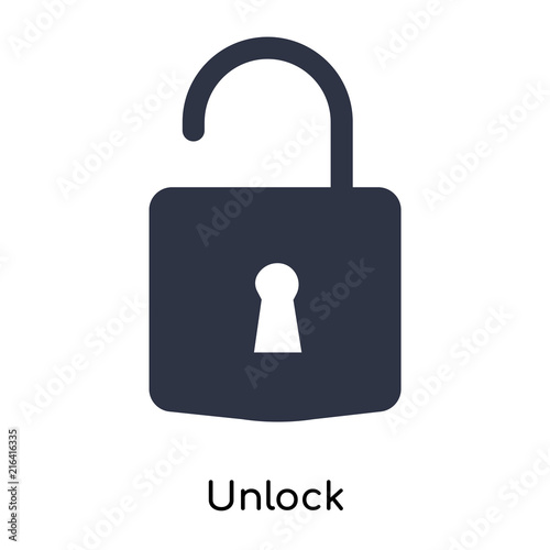 unlock icon isolated on white background. Simple and editable unlock icons. Modern icon vector illustration.