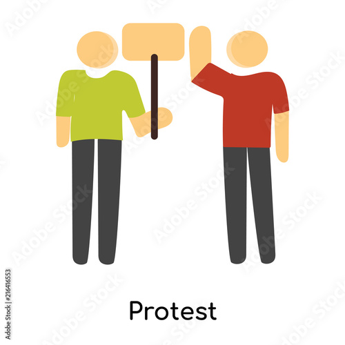 protest icon isolated on white background. Simple and editable protest icons. Modern icon vector illustration.