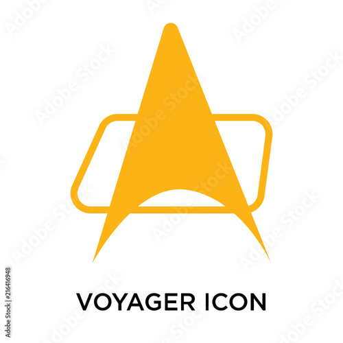 voyager icon isolated on white background. Simple and editable voyager icons. Modern icon vector illustration.