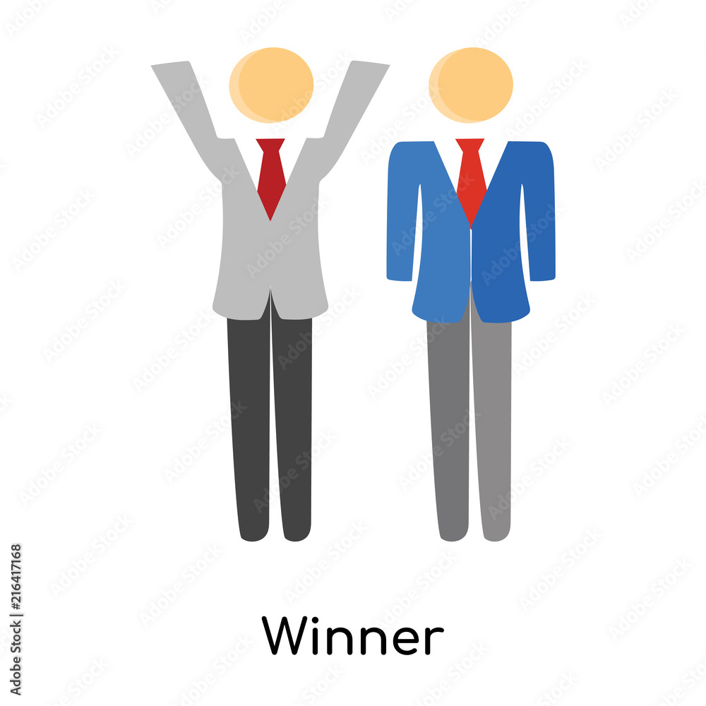 winner icon isolated on white background. Simple and editable winner icons. Modern icon vector illustration.
