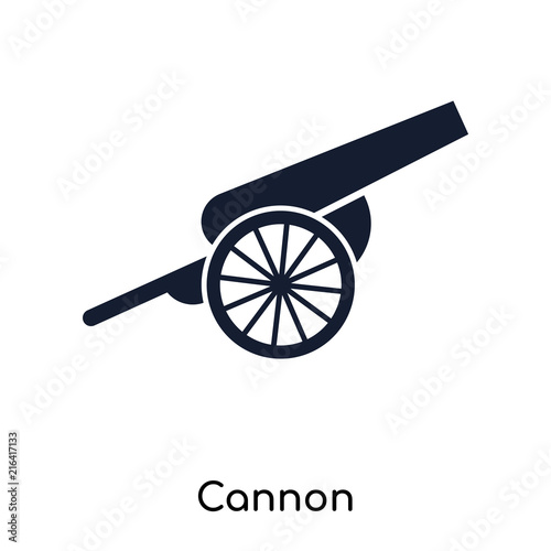 Murais de parede cannon icons isolated on white background