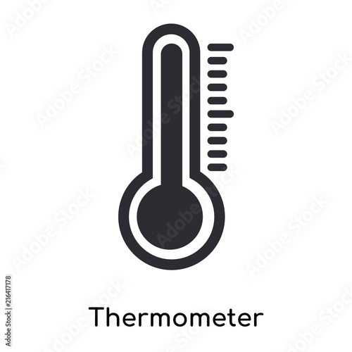 thermometer icon isolated on white background. Simple and editable thermometer icons. Modern icon vector illustration.