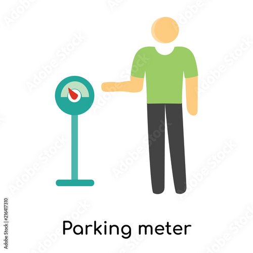 parking meter icon isolated on white background. Simple and editable parking meter icons. Modern icon vector illustration.